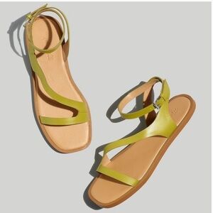 Madewell Mabel sandals - Citrus green - Size 8 - NEW